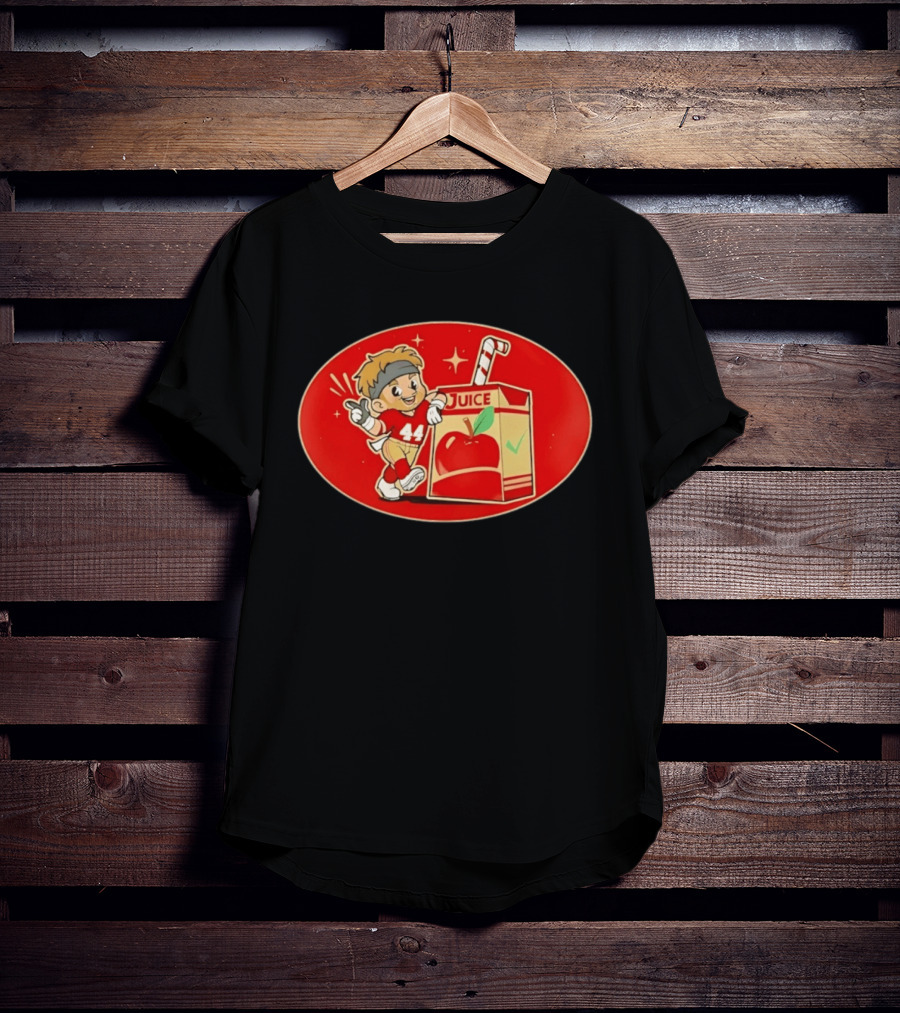 San Francisco 49ers Kyle Juszczyk Juice Box Cartoon 44 Football Player T-Shirt