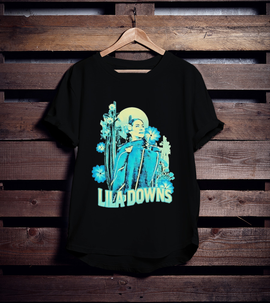 Lila Downs Mexican Cactus Floral T-Shirt