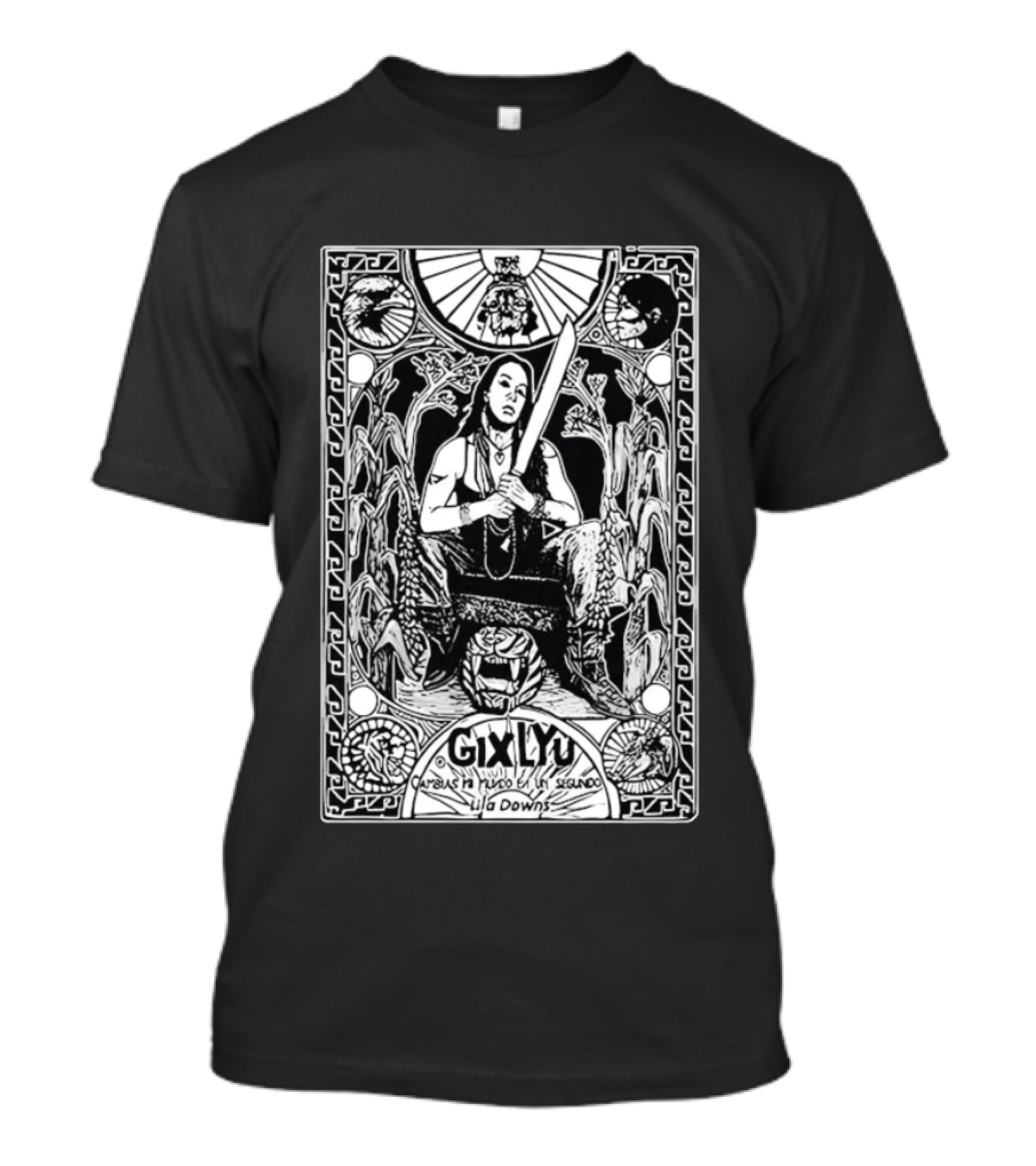 Lila Downs Gixlyu Cambias Mi Mundo En Un Segundo Aztec Warrior T-Shirt
