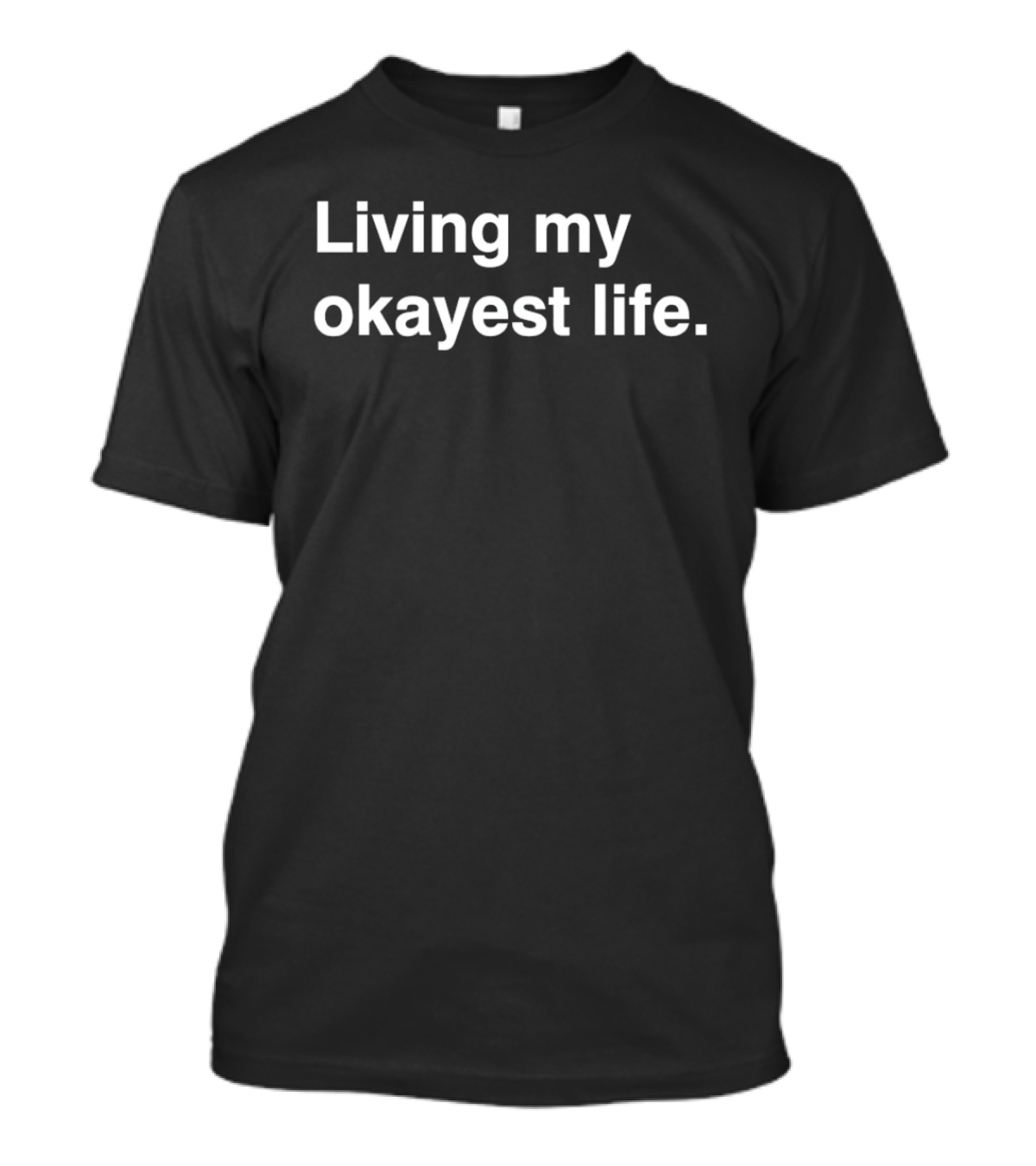 Living My Okayest Life Sarcastic Relatable Humor T-Shirt