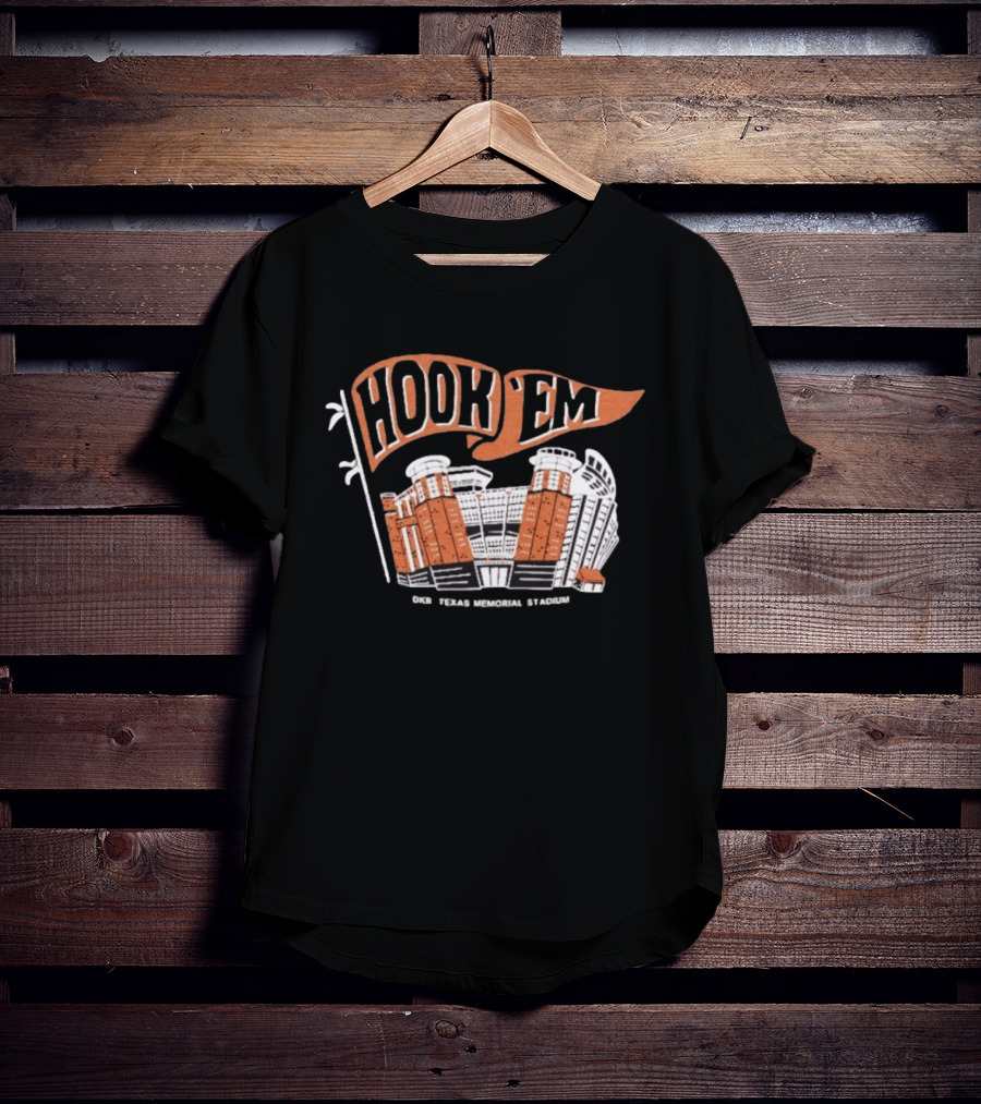 Hook 'Em DKR Texas Memorial Stadium Flag T-Shirt