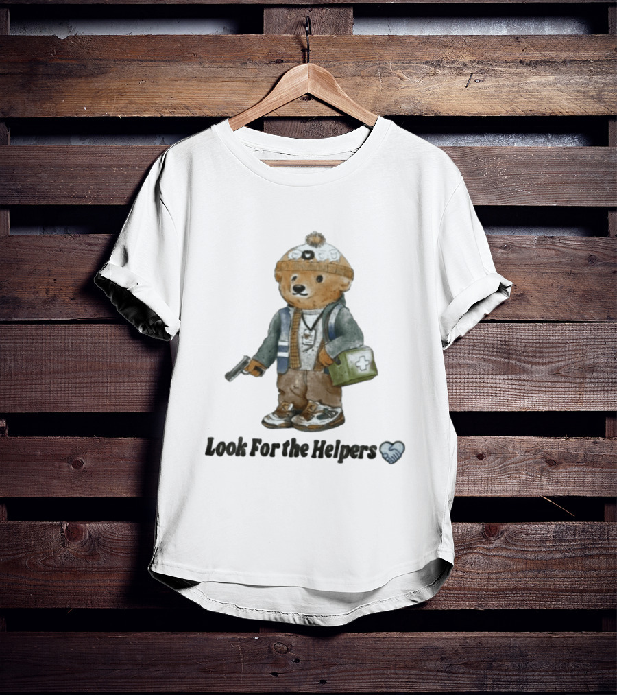 Bryan Bear Look For The Helpers Teddy With Winter Hat And First Aid Kit T-Shirt