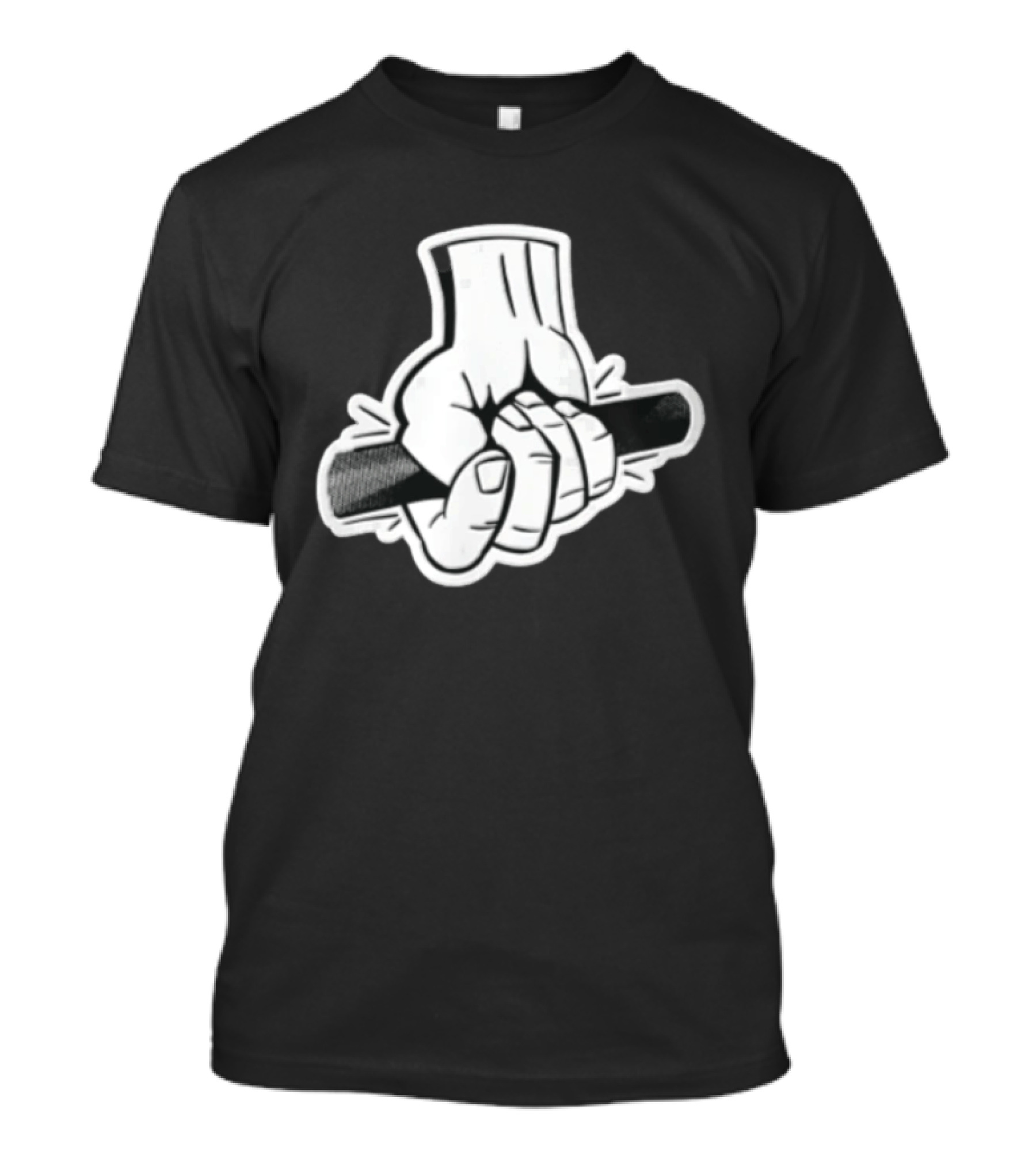 Hand Holding Black Bar T-Shirt