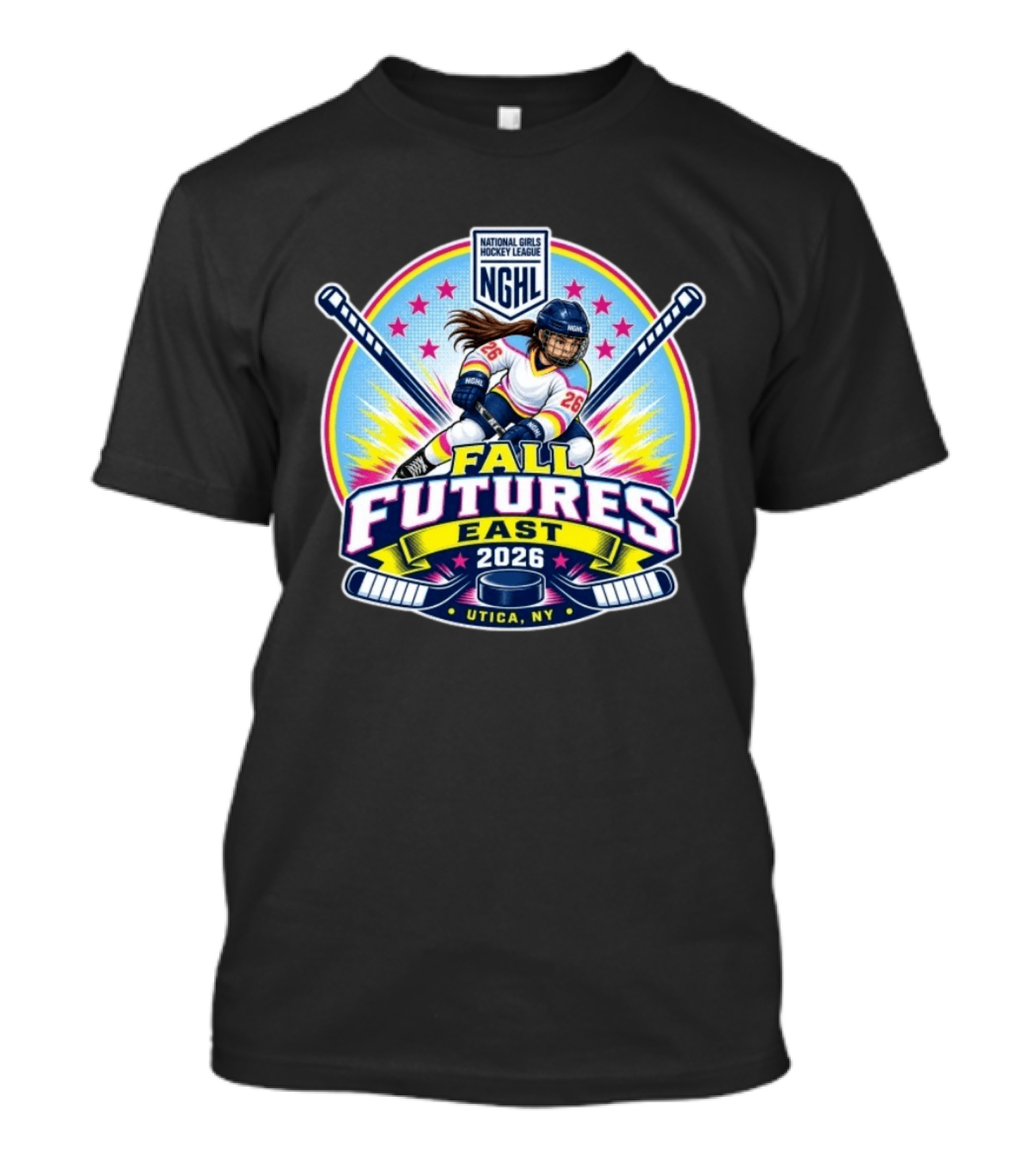 NGHL National Girls Hockey League Fall Classic Futures East 2026 Utica NY T-Shirt