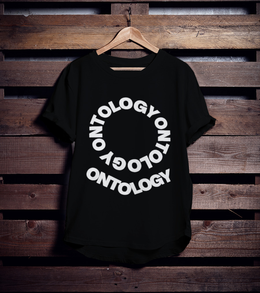 Pope Leo Wear Ontology Text Spiral T-Shirt