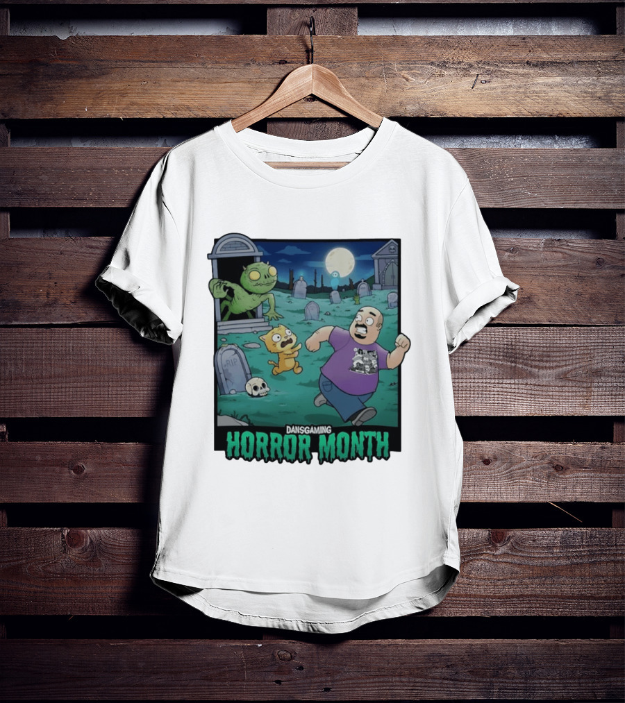 DansGaming Horror Month Twitch Streamer Graveyard Adventure T-Shirt