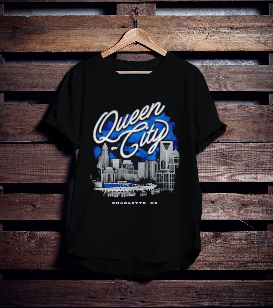 Queen City Charlotte NC Skyline CLT Urban View T-Shirt