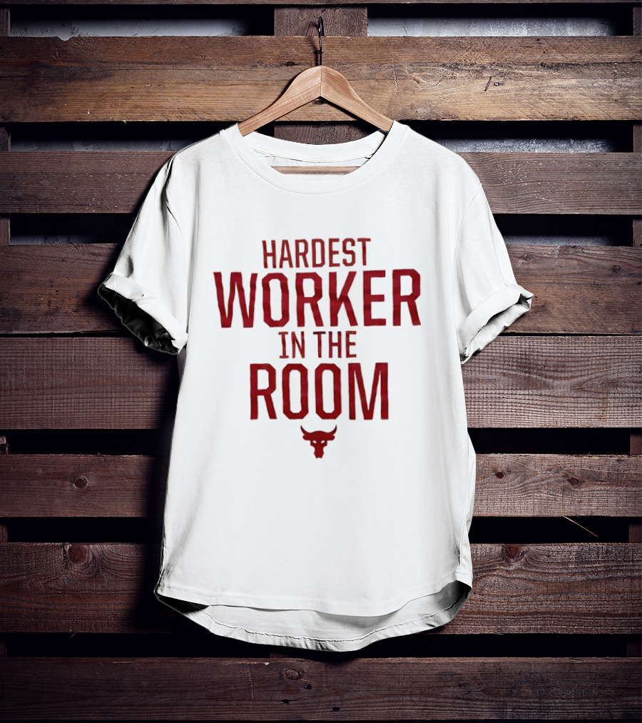 Hardest Worker In The Room Bull Icon Dwayne The Rock Johnson T-Shirt