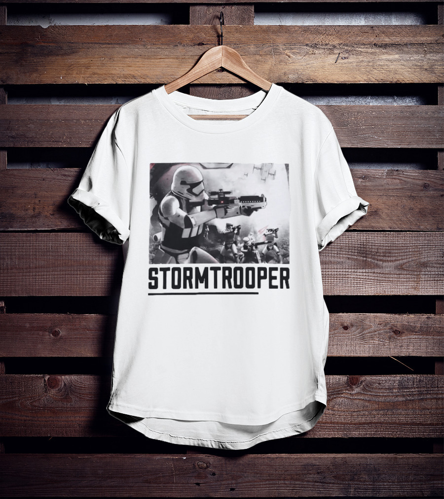 First Order Stormtrooper Star Wars Empire Battle Scene T-Shirt