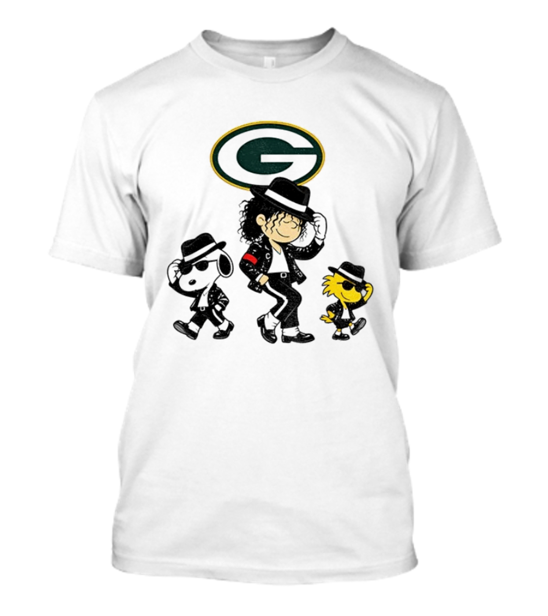 Green Bay Packers Charlie Brown Snoopy Woodstock Pop Rock Dance T-Shirt
