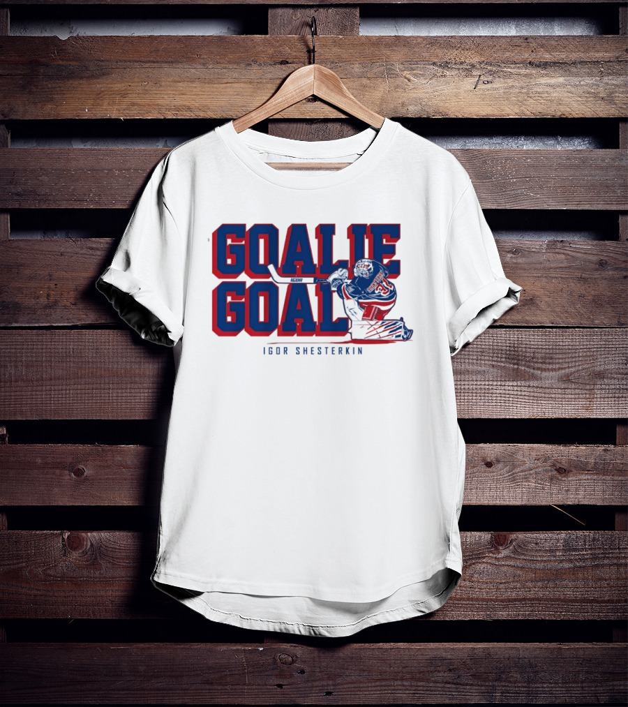 Igor Shesterkin Goalie Goal New York Rangers T-Shirt
