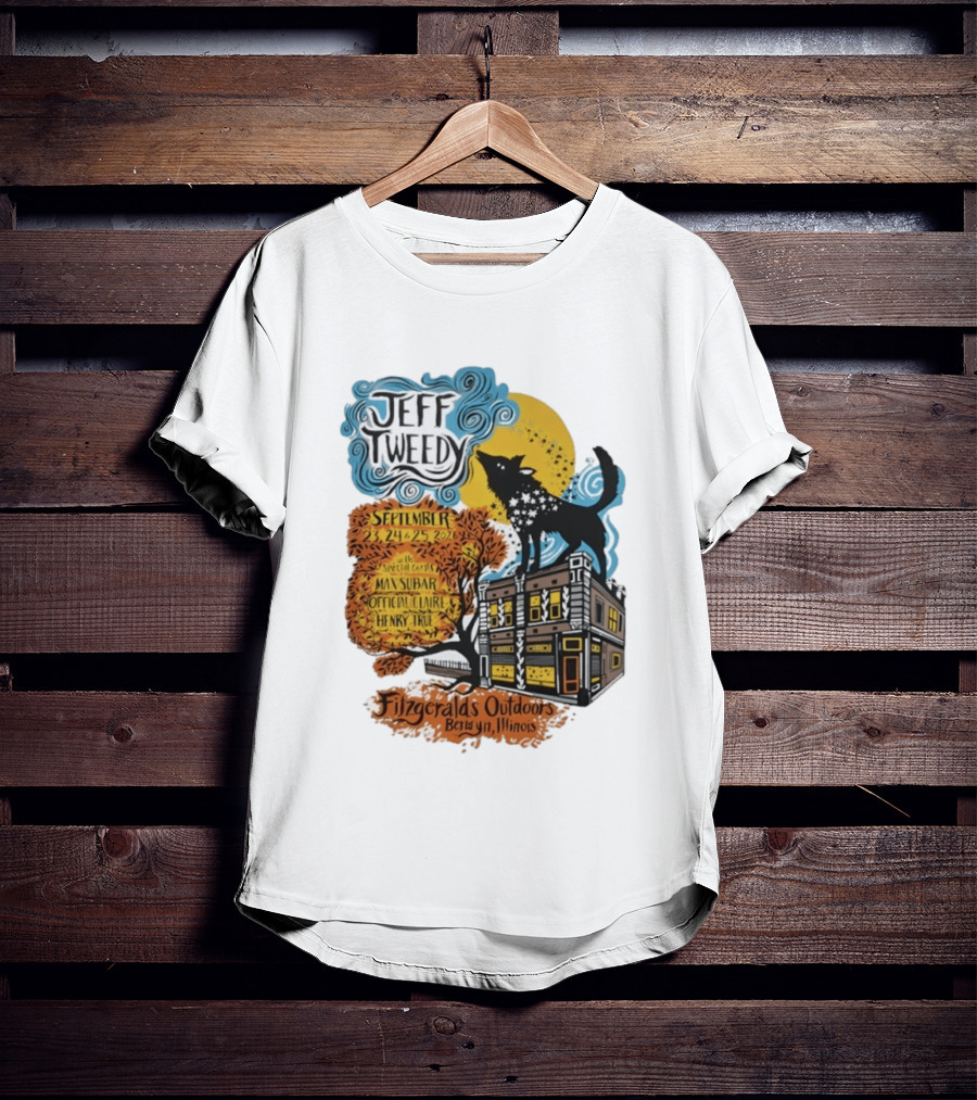 Jeff Tweedy September 24 25 2026 With Mavis Staples FitzGeralds Outdoors Berwyn Illinois T-Shirt