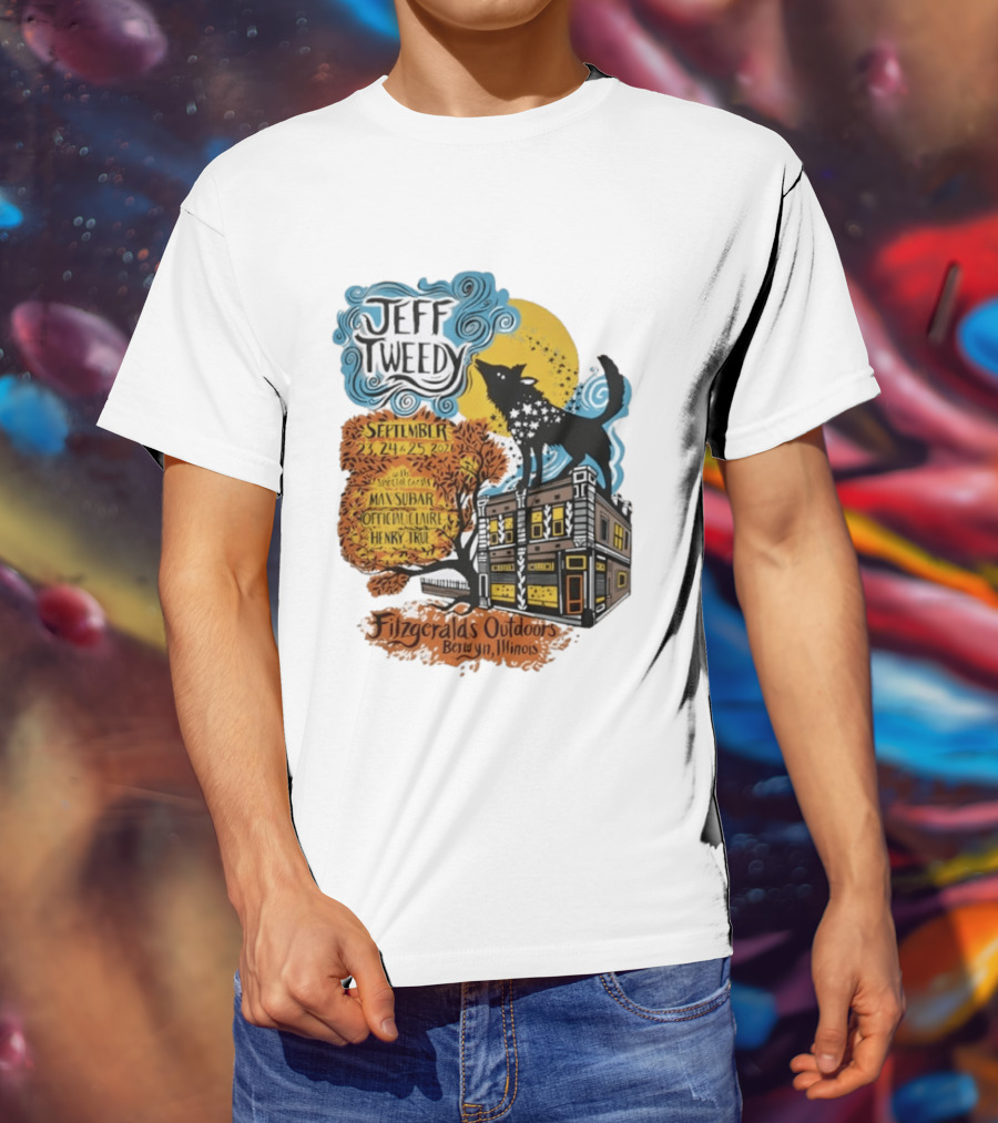 Jeff Tweedy September 24 25 2026 With Mavis Staples FitzGeralds Outdoors Berwyn Illinois T-Shirt