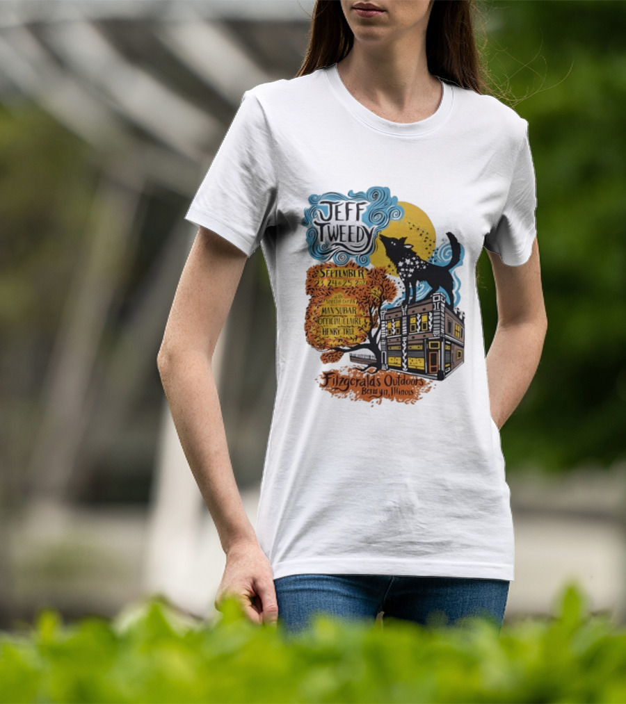 Jeff Tweedy September 24 25 2026 With Mavis Staples FitzGeralds Outdoors Berwyn Illinois T-Shirt