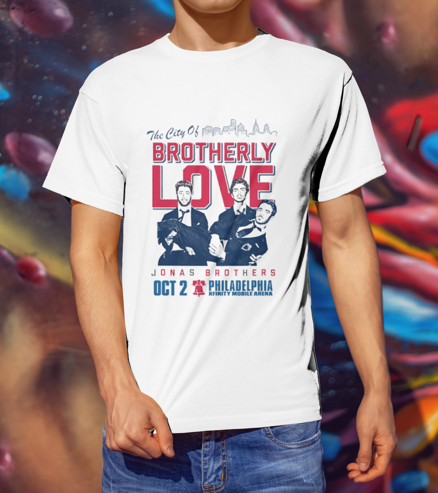 The City Of Brotherly Love Jonas Brothers Philadelphia October 2concert T-Shirt