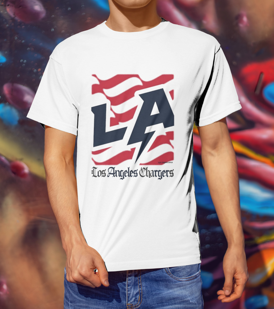 Los Angeles Chargers LA Football Bold Team Spirit T-Shirt
