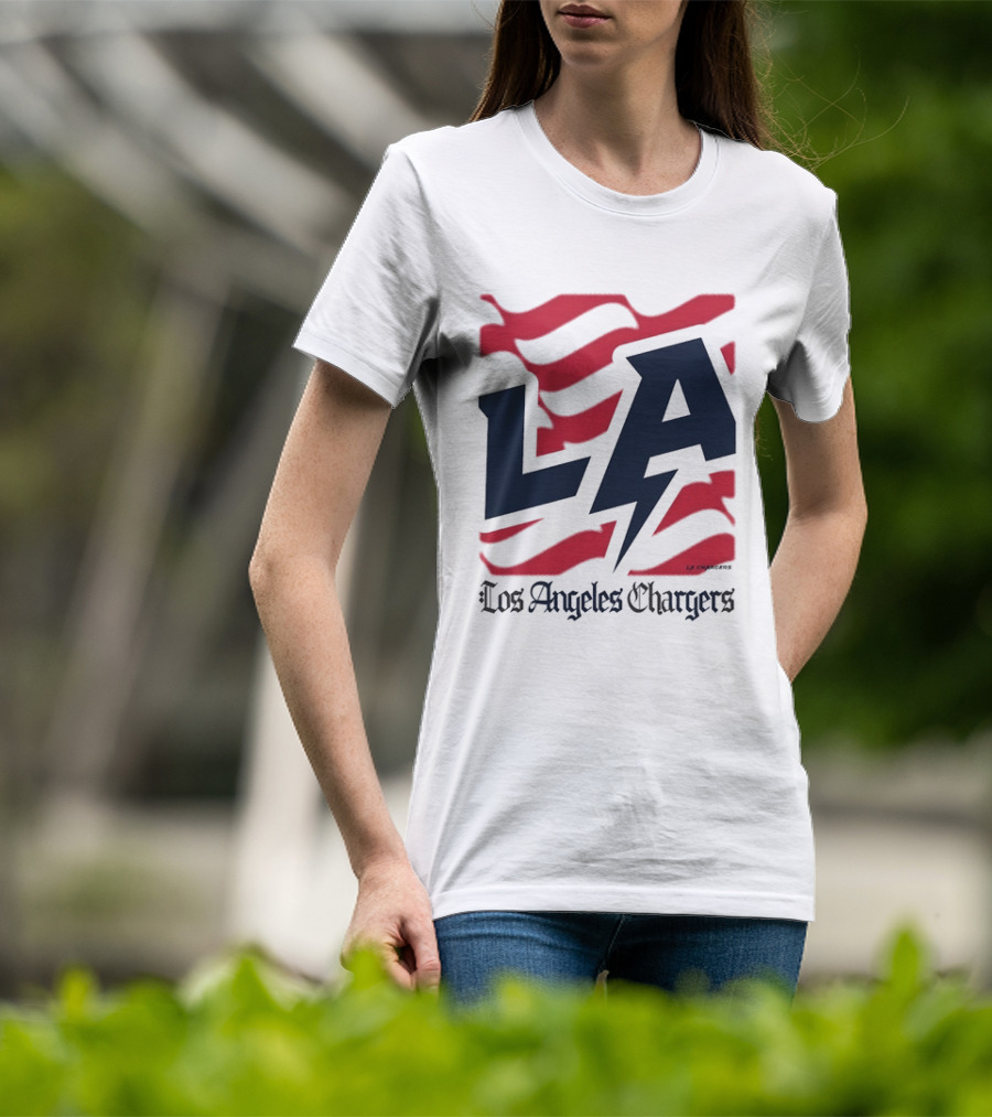 Los Angeles Chargers LA Football Bold Team Spirit T-Shirt
