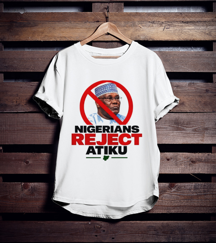 Nigerians Reject Atiku Political Protest Red Circle Image T-Shirt