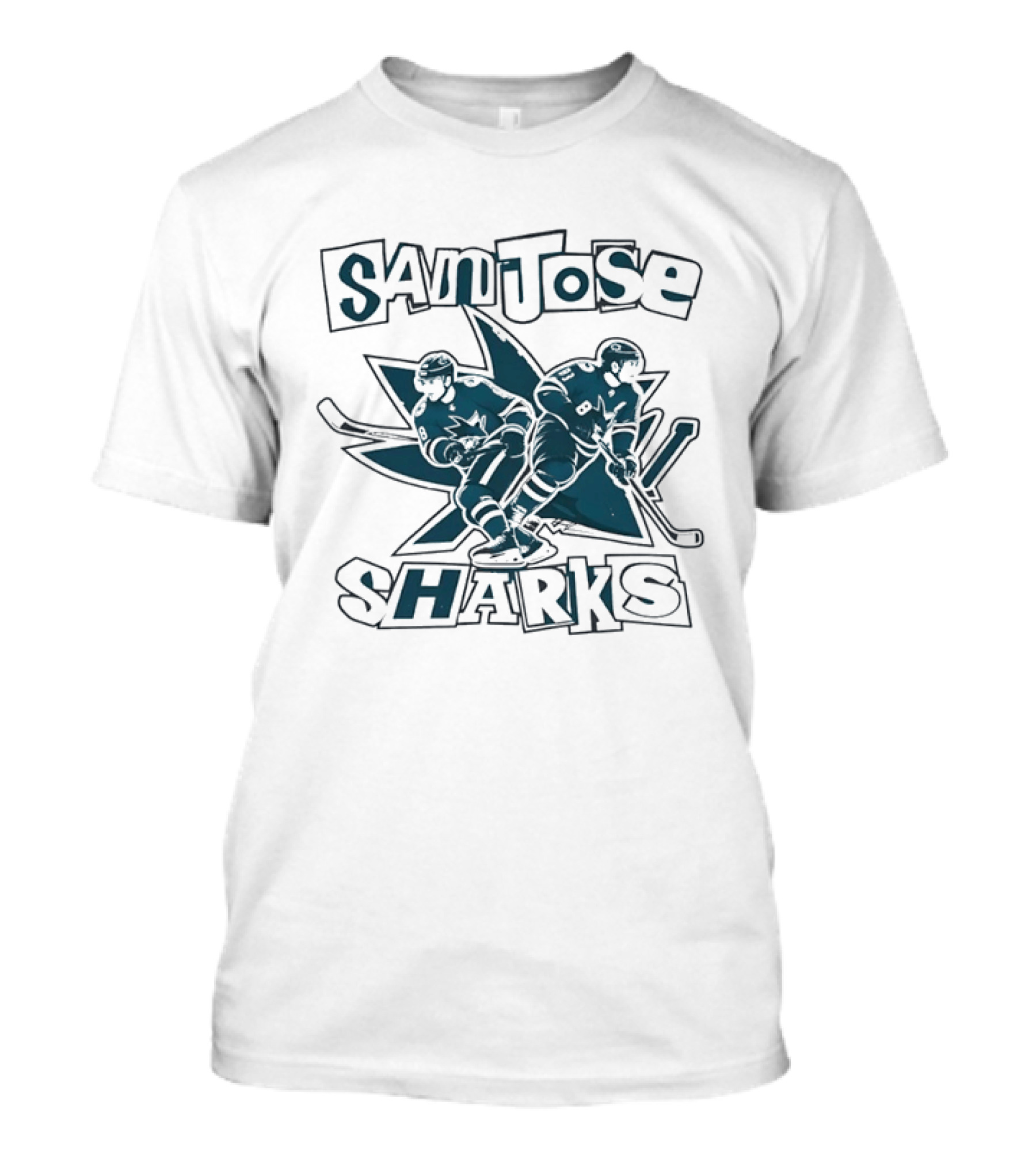 San Jose Sharks NHL Hockey Players Team T-Shirt