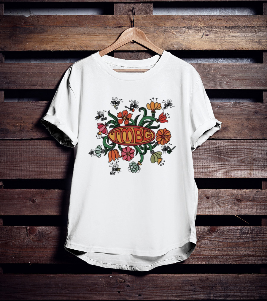 TMBG Floral Bees They Might Be Giants Alternative Rock Flowers T-Shirt