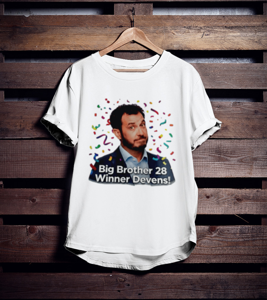 Big Brother 28 Winner Devens Celebration Confetti T-Shirt