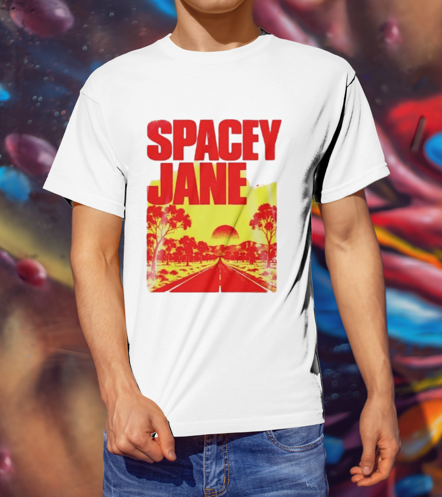 Spacey Jane Live Tour Australian Outback Sunset Scene T-Shirt