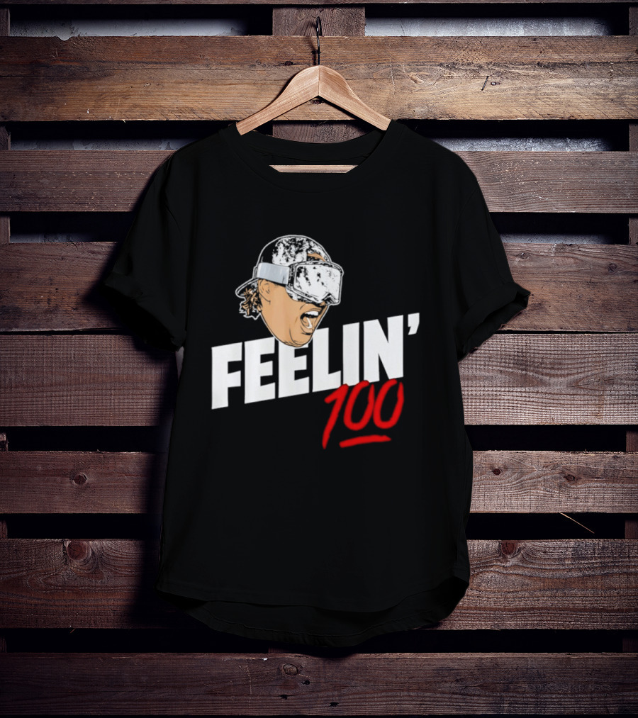 Feelin' 100 Ski Goggles Winter Sports Mood T-Shirt