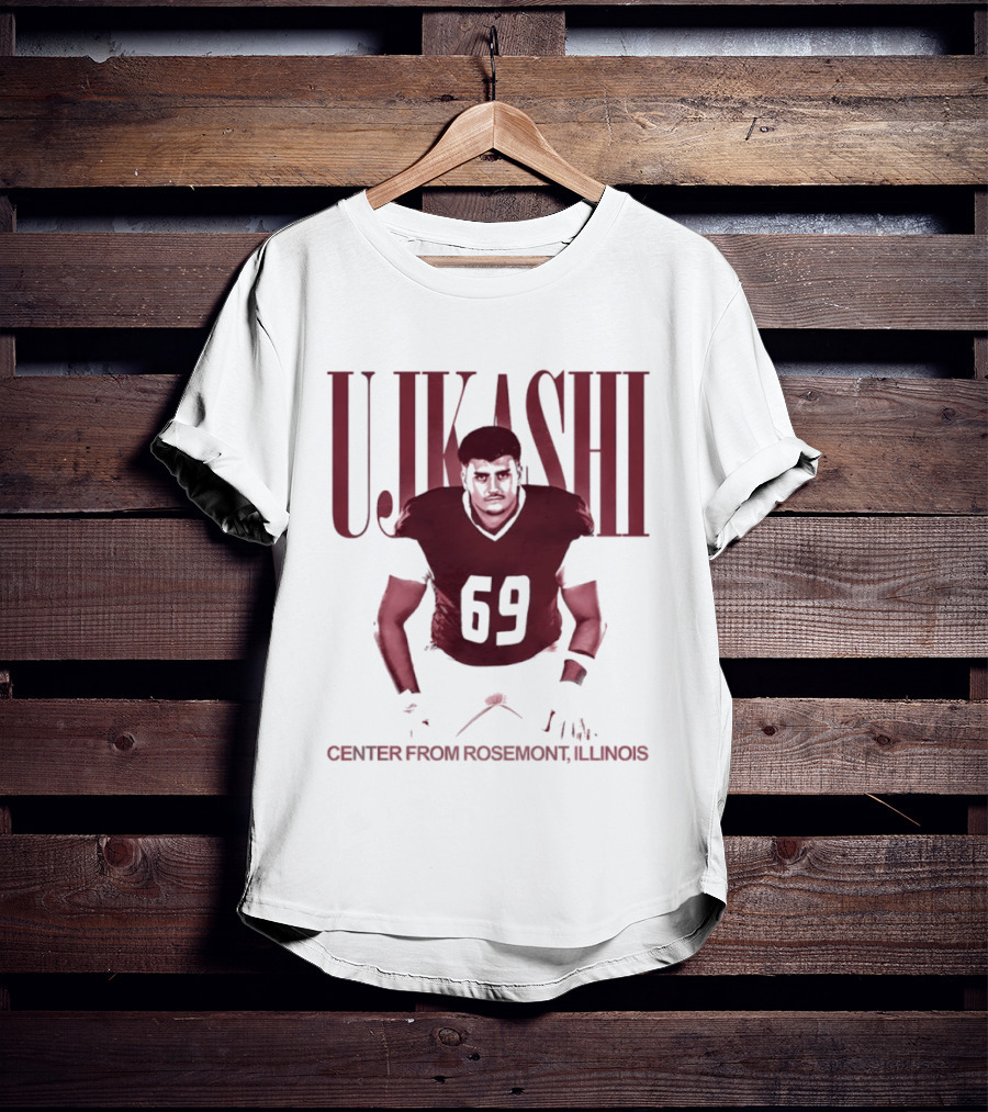 Ujkashi 69 Center Football Player From Rosemont Illinois T-Shirt