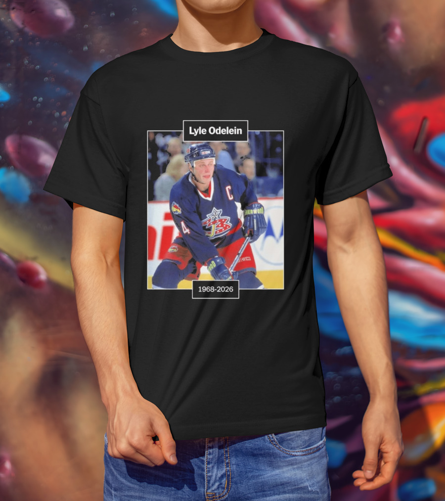 Lyle Odelein Hockey Player 1968 2026 Memorial T-Shirt