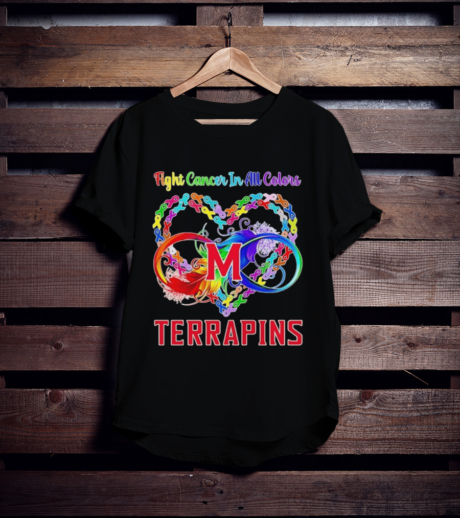 Maryland Terrapins Fight Cancer In All Colors Terrapins T-Shirt