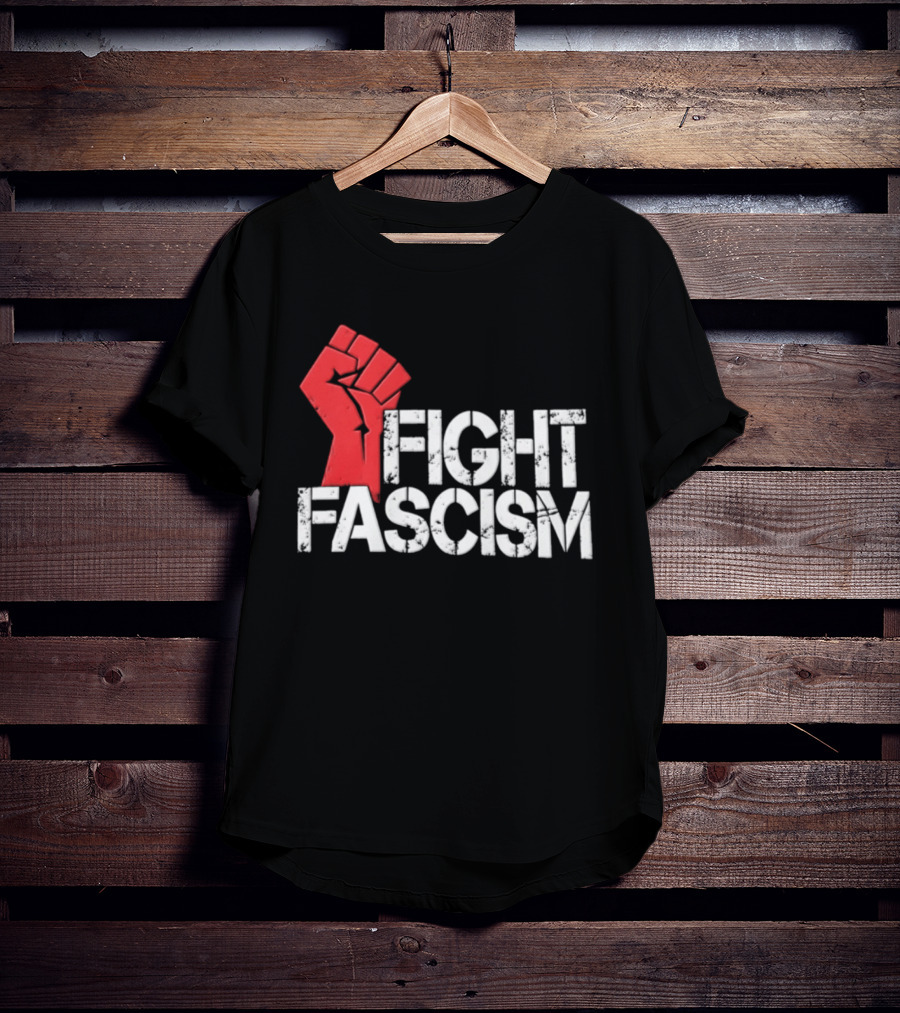 Mike Myers Red Fist Fight Fascism T-Shirt