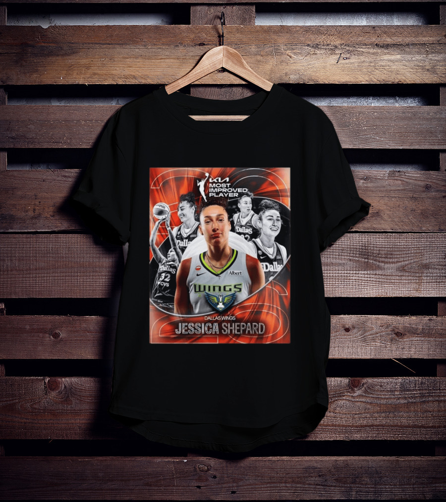 WNBA Most Improved Player 2023 Dallas Wings Jessica Shepard T-Shirt