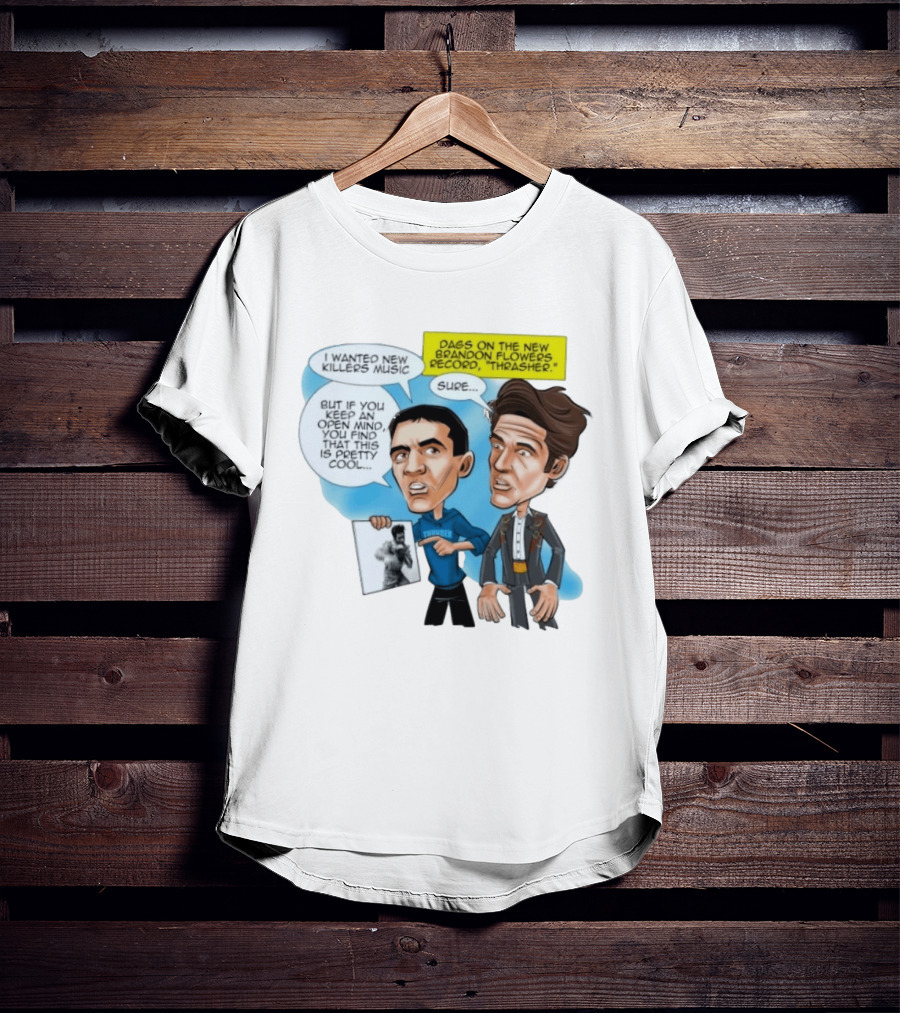 Mark Daigneault Thunder Talks Brandon Flowers Record Thrasher Caricature T-Shirt