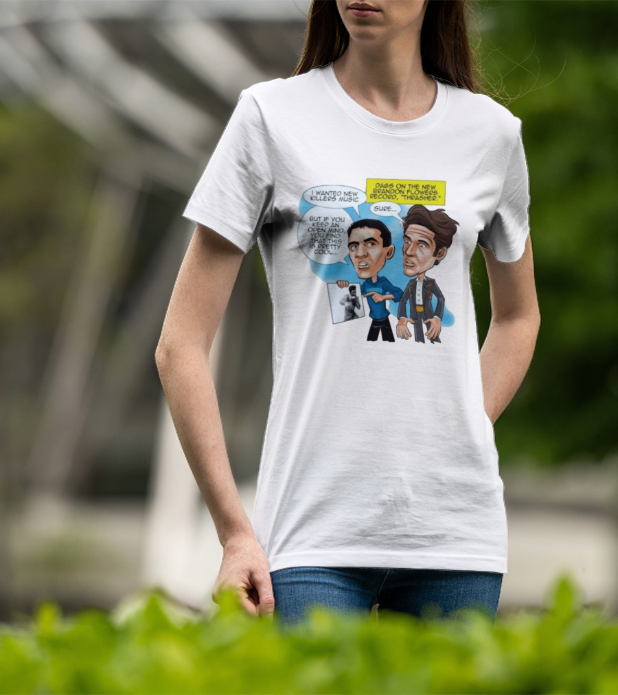 Mark Daigneault Thunder Talks Brandon Flowers Record Thrasher Caricature T-Shirt