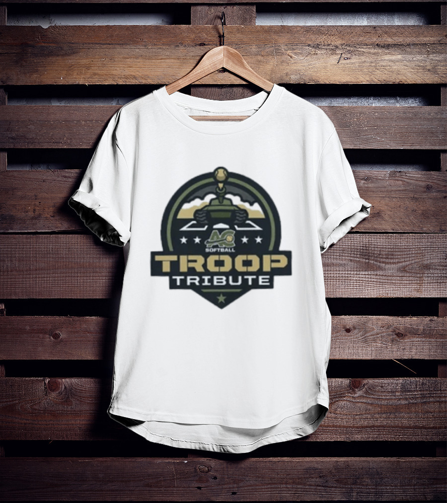 7th Annual ACS Softball Troop Tribute Tank Logo Stars T-Shirt
