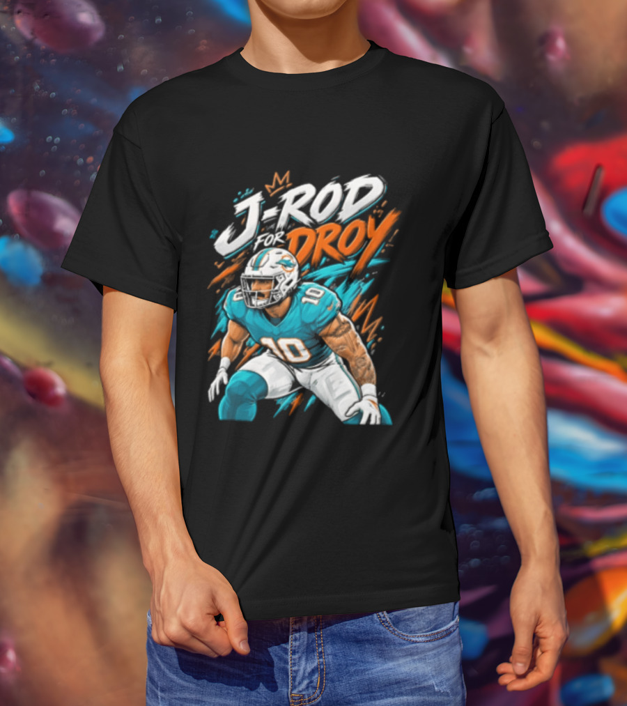 Miami Dolphins J Rod Droy Tyreek Hill Fan T-Shirt