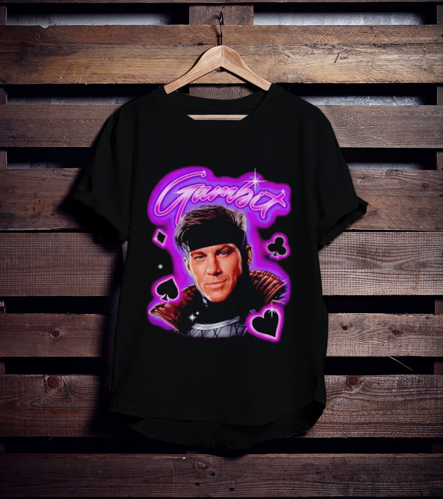 Gambit Channing Tatum Marvel Superhero X Men Cards T-Shirt