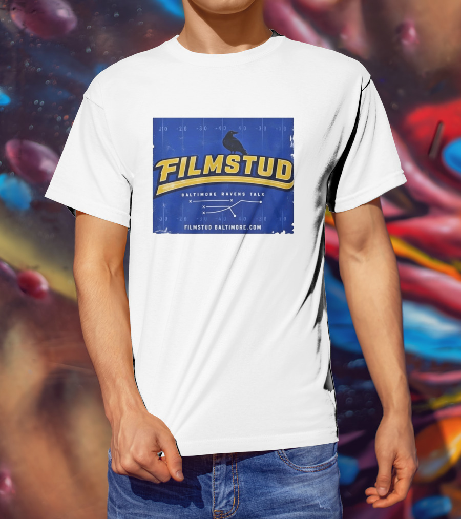 Filmstud Baltimore Ravens Talk Football FilmstudBaltimore.com T-Shirt