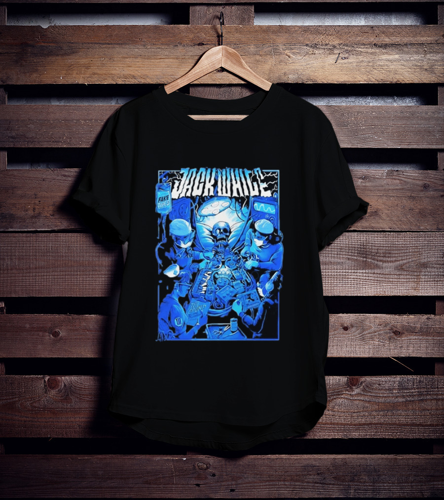 Jack White Fake Tides The Sound Rock Music Skeleton Surgeons T-Shirt