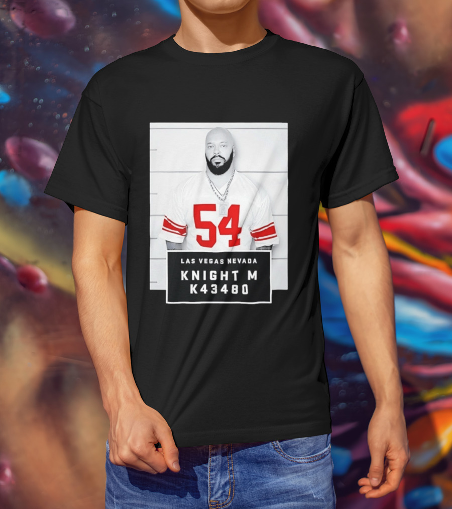 Las Vegas Nevada Shot 54 Knight M K43480 Death Row Records T-Shirt