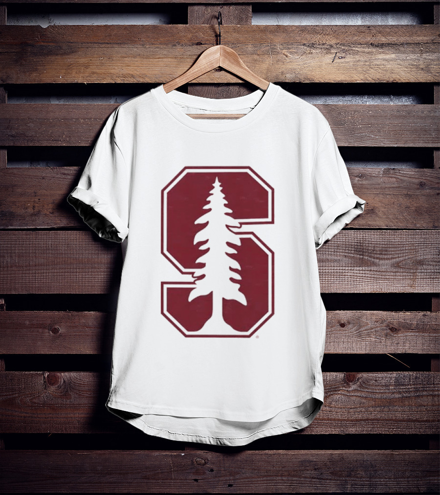 Stanford University Cardinal Block S Tree Logo NCAA T-Shirt