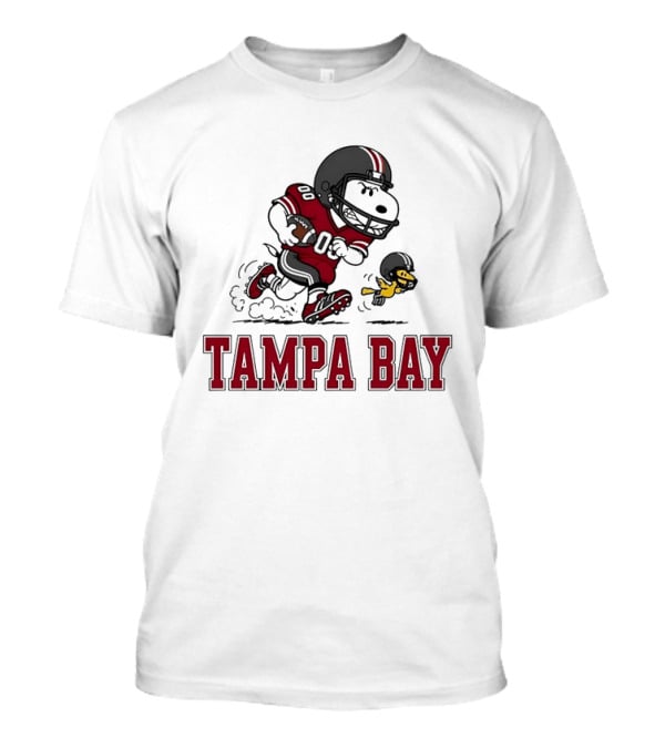 Tampa Bay Buccaneers Snoopy Woodstock Football Collaboration T-Shirt