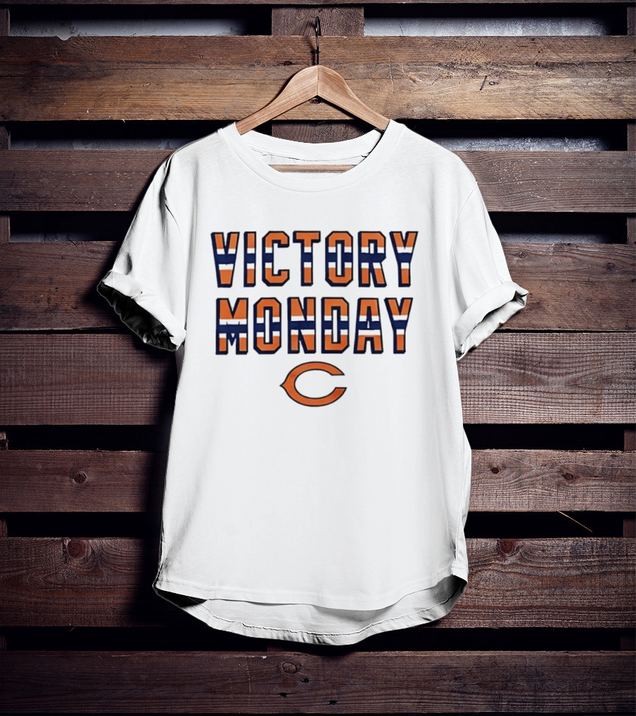 Victory Monday Chicago Bears Fans Celebration T-Shirt