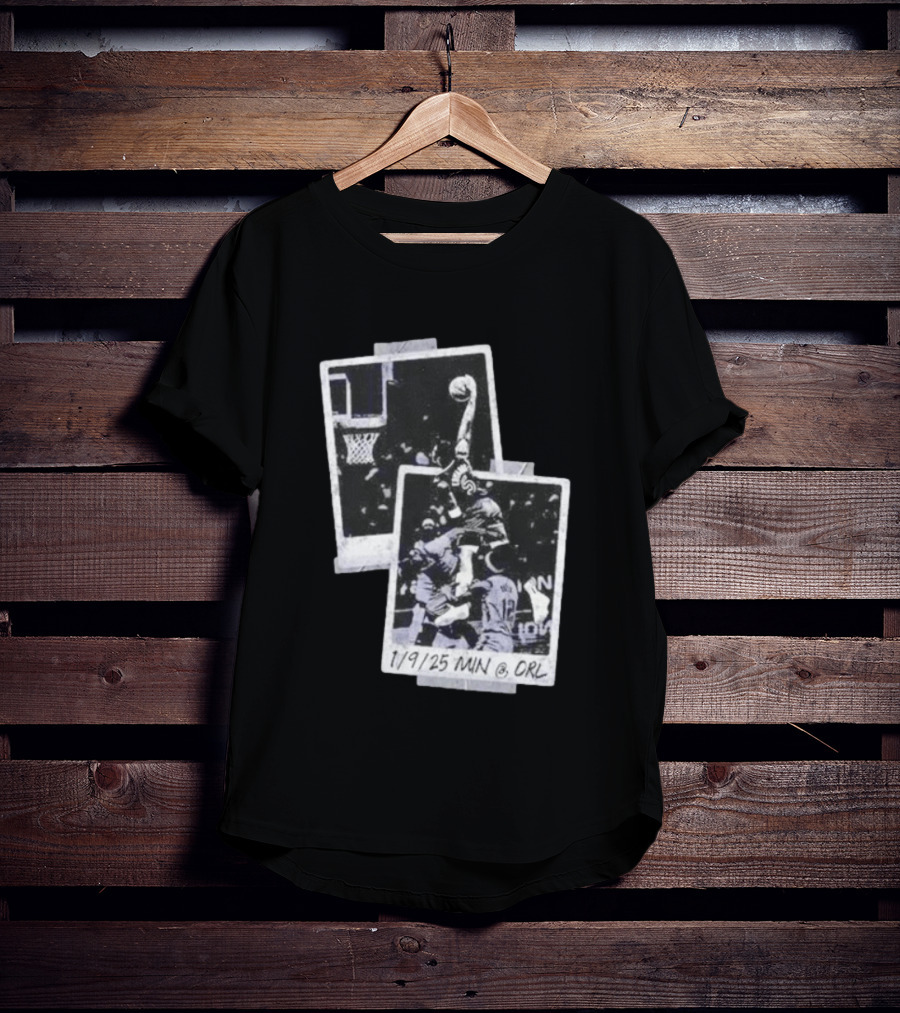 Anthony Edwards Minnesota Timberwolves Slam Dunk 1/9/25 MIN @ ORL T-Shirt