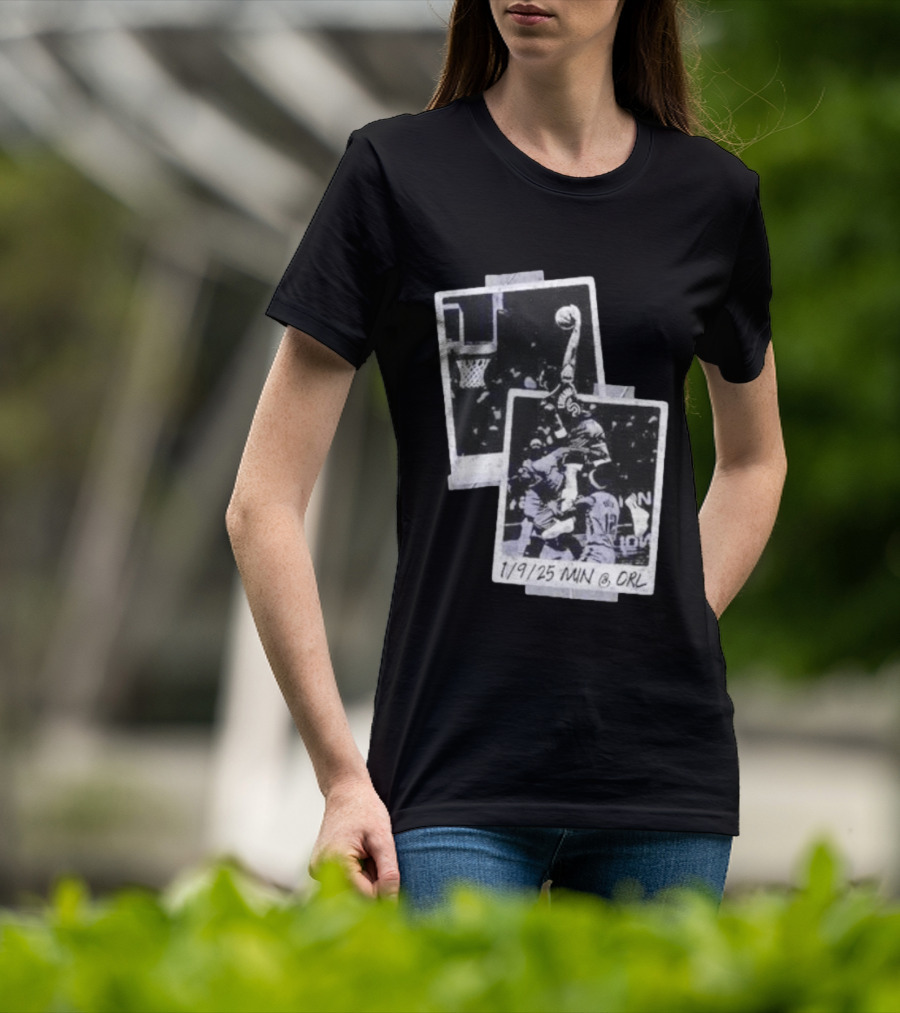 Anthony Edwards Minnesota Timberwolves Slam Dunk 1/9/25 MIN @ ORL T-Shirt