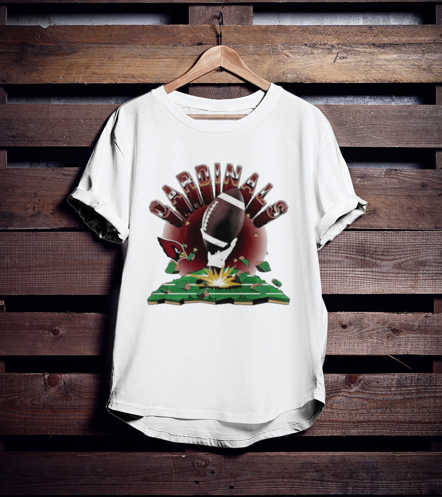 Cardinals 2026 Explode Clubhouse Football Breakthrough T-Shirt