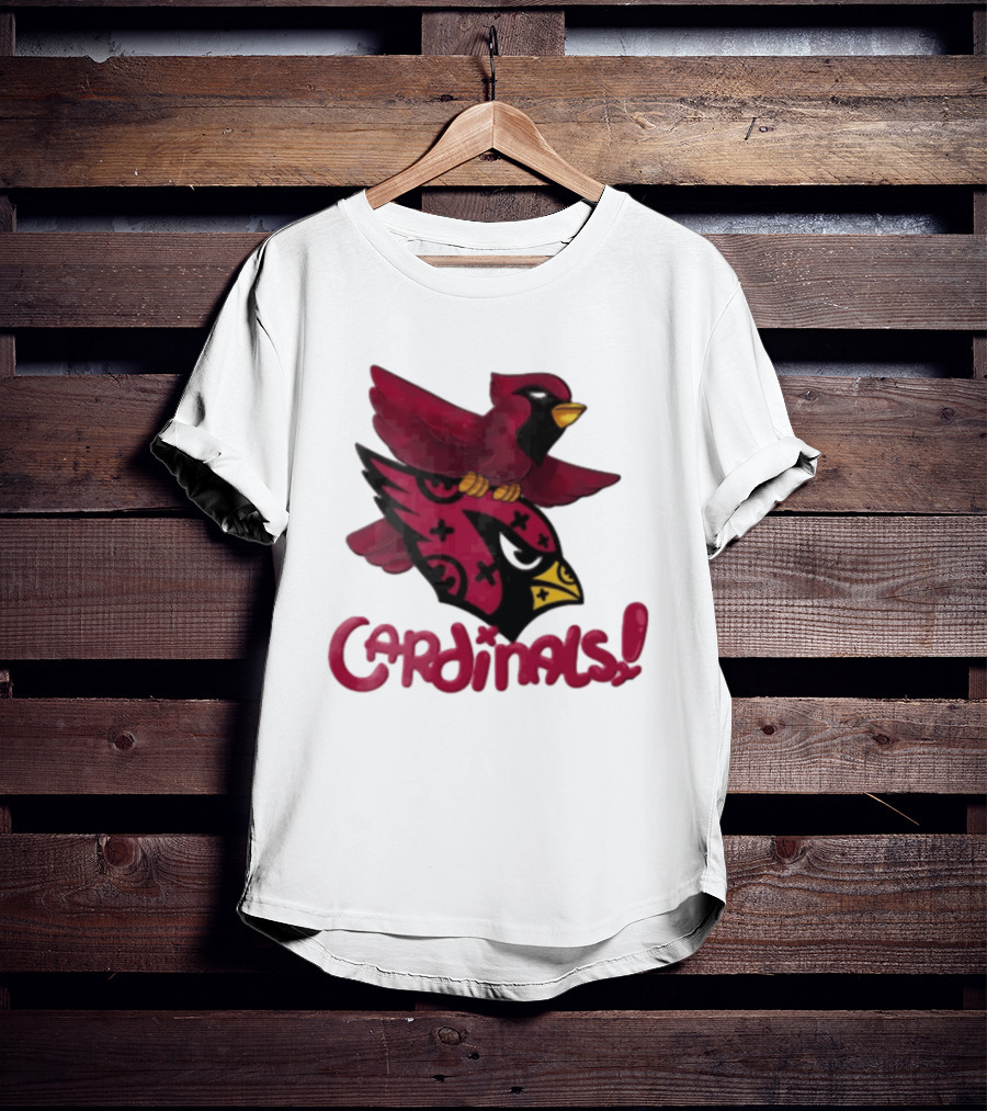 Arizona Cardinals Red Bird Iconic Fan Gear T-Shirt