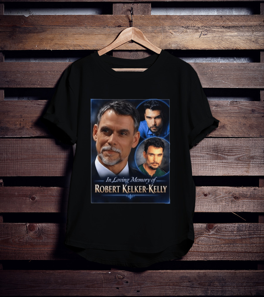 In Loving Memory Of Robert Kelker Kelly Tribute Portrait Collage T-Shirt