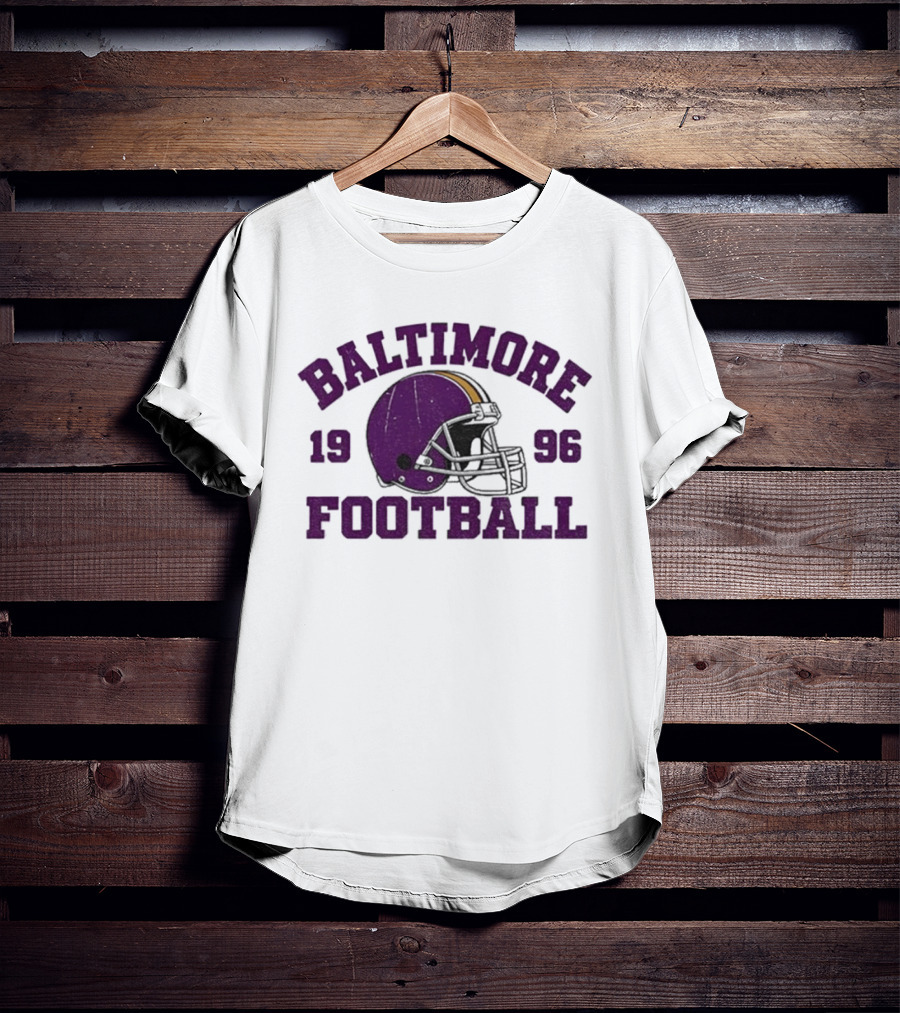 Baltimore Football 1996 Purple Helmet T-Shirt