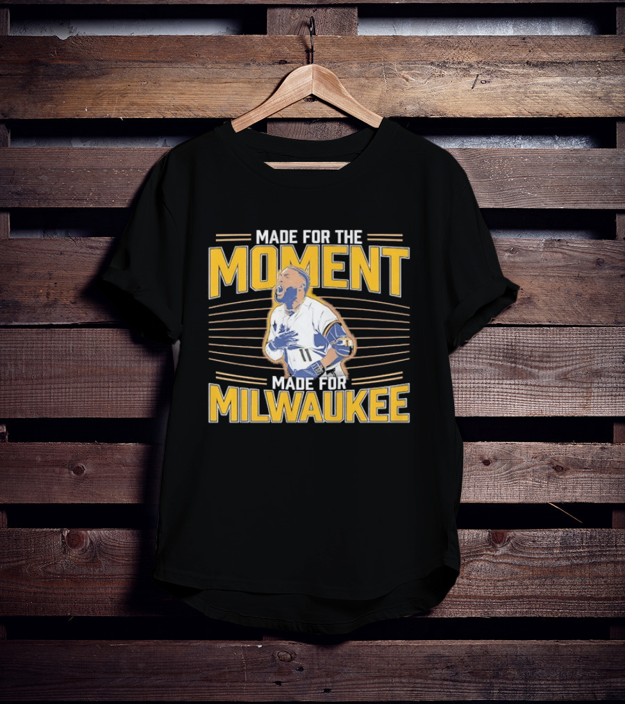 Jackson Chourio Made For The Moment Milwaukee Brewers MLB Made For Milwaukee T-Shirt